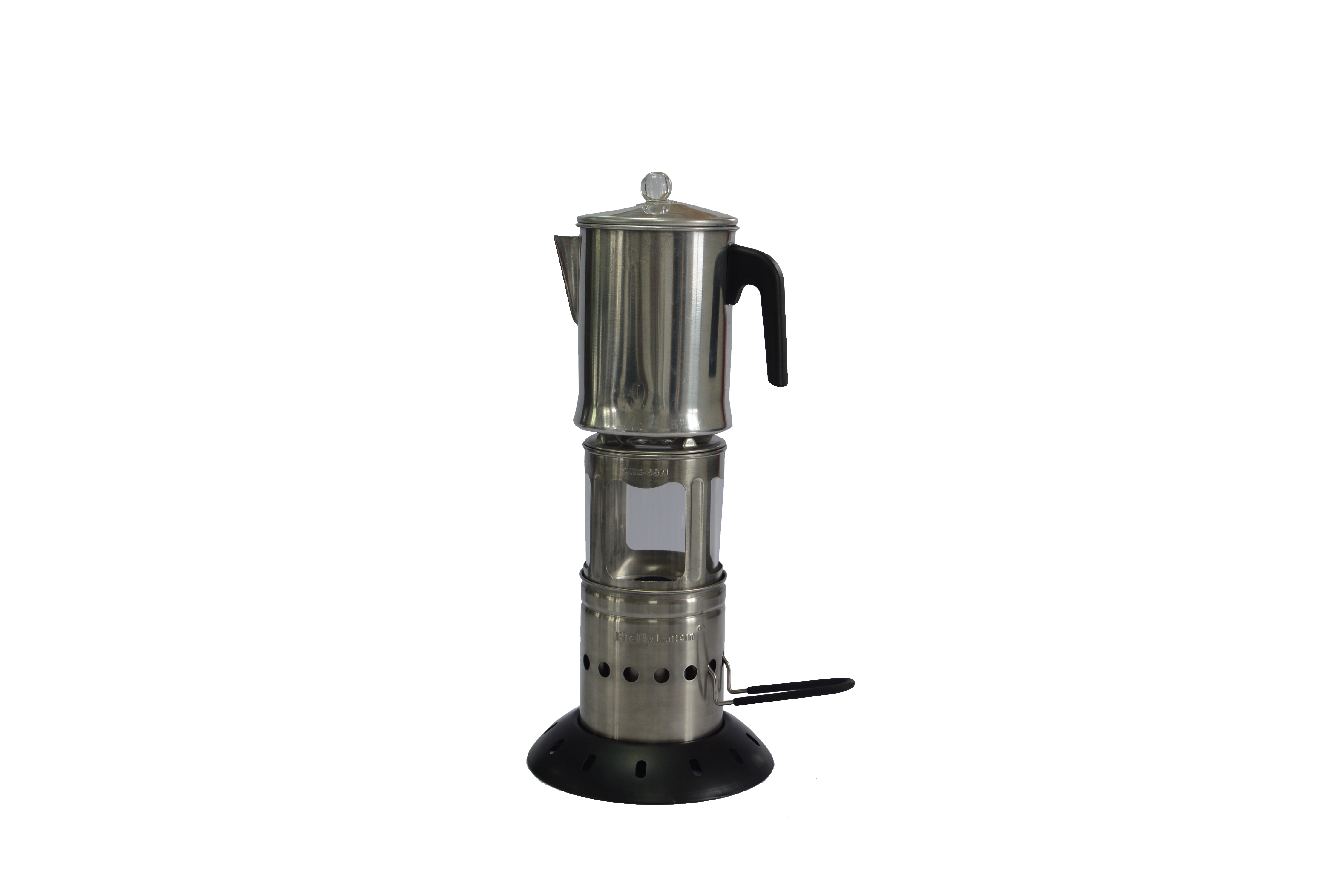 The Firefly Lantern with coffee pot